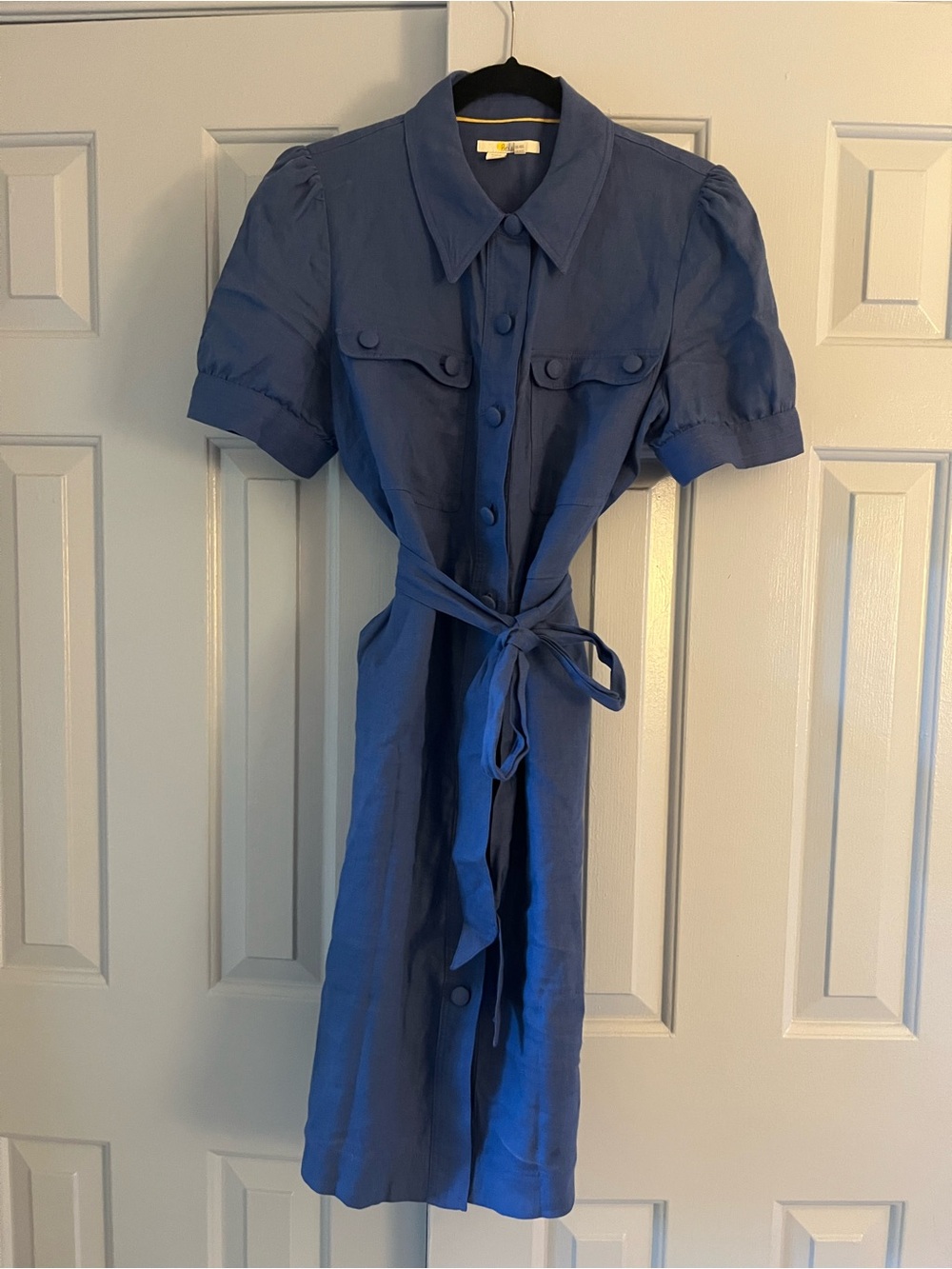 Boden Carrie Linen Shirt Dress, Size 10L - Picture 2 of 12